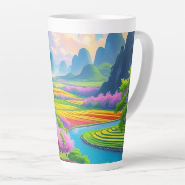 Tasse Latte "Sip In Spring - Blossom Pittoresque (Angle droit)