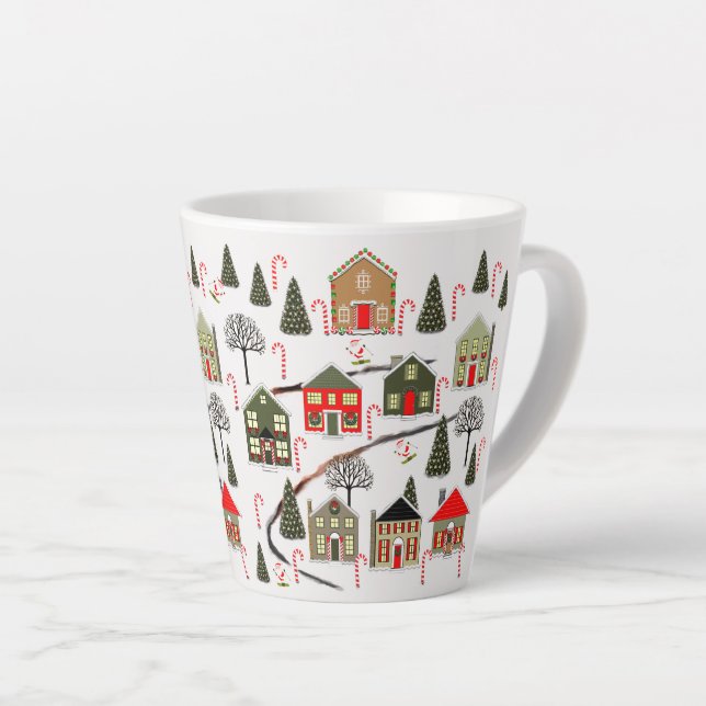 Tasse Latte Ski neige ski cadeau de vacances (Angle droit)