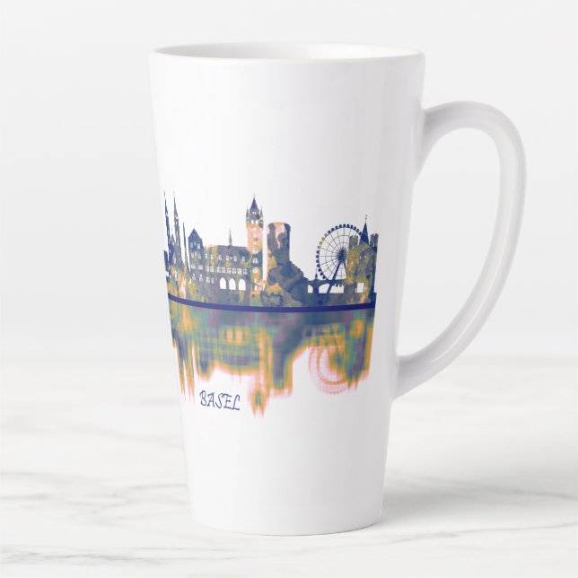 Tasse Latte Skyline de Bâle (Droite)