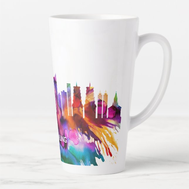 Tasse Latte Skyline de Kaohsiung City (Droite)