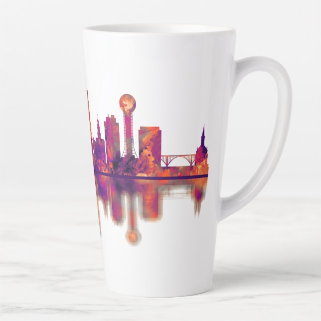 Tasse Latte Skyline de Knoxville (Droite)