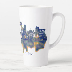 Tasse Latte Skyline Helsinki