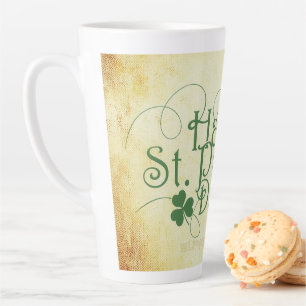Tasse Latte SlipperyJoe's Happy St. Patrick's Day holiday Iris