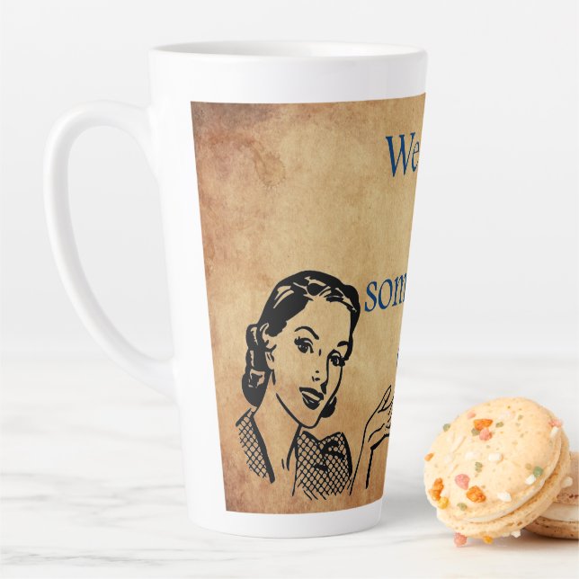 Tasse Latte SlipperyJoe's Princess clap marchant drôle les ann (En situation)