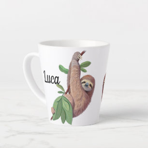 Tasse Latte Sloth personnalisable