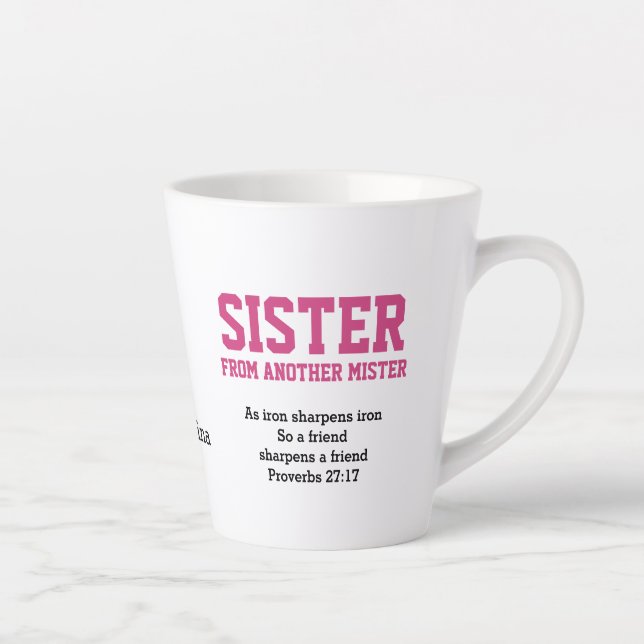 Tasse Latte SOEUR D'UN AUTRE MONogramme DE MISTRE (Droite)