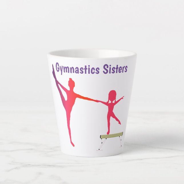 Tasse Latte Soeurs de gymnastique (Devant)