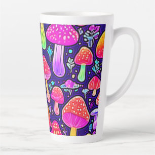 Tasse Latte Soft Neon : Patch pour champignon de dessin