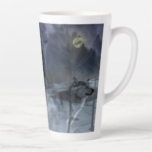 Tasse Latte Soirée Wolf Spirit Moon