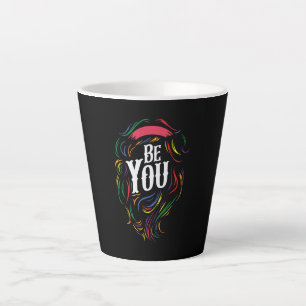 Tasse Latte Sois toi   LGBTQ   Arc en ciel   GAY PRIDE