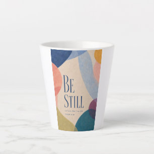 Tasse Latte SOIS TRANQUILLE   Psaume 46:10 Chrétien