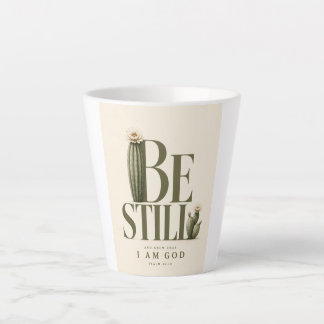Tasse Latte SOIS TRANQUILLE | Psaume 46:10 | Crème Chaude