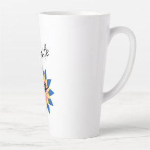 Tasse Latte Solde de Lotus coloré avec Vibes de Yoga féminin