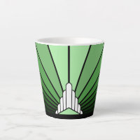 Soleil Art déco en latte verte