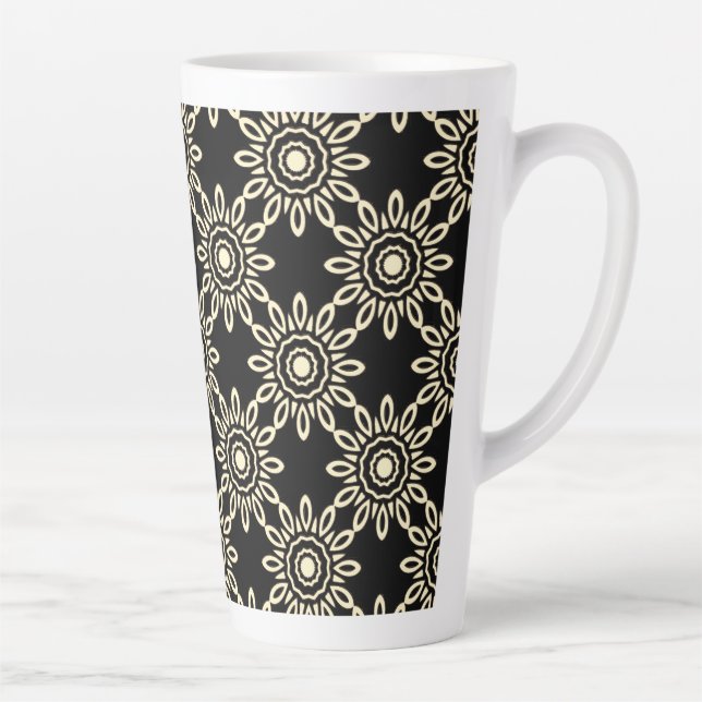 Tasse Latte Soleil Doré Rétro (Droite)