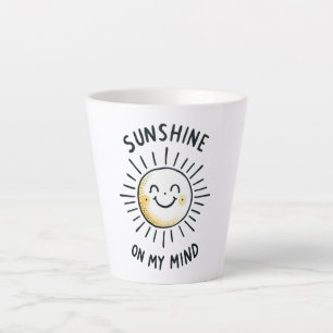 Tasse Latte Soleil Sur Mon Esprit