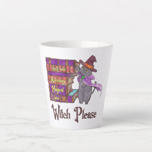 Tasse Latte Sorcière S'Il Vous Plaît - Chat Noir Sorcière