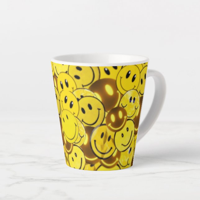 Tasse Latte sourire (Angle droit)