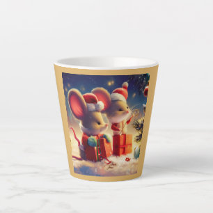 Tasse Latte Souris de Noël 3