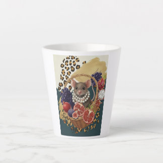 Tasse Latte Souris Éclectique avec Perles, Maximal
