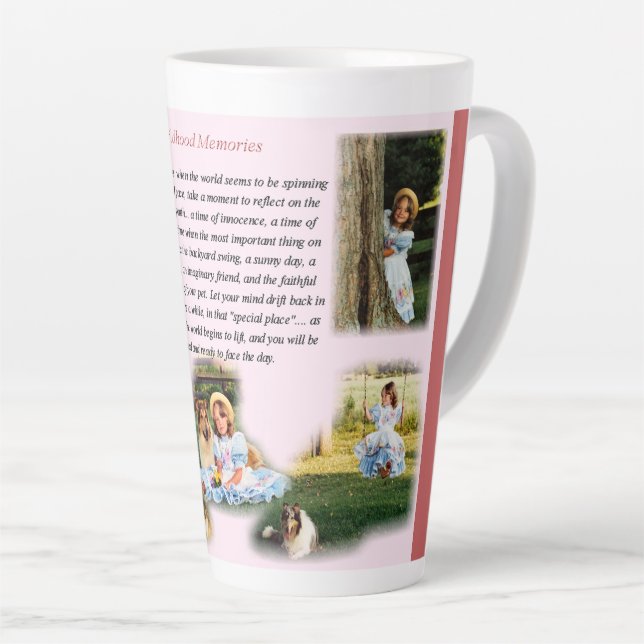 Tasse Latte Souvenirs d'enfance Inspiration (Angle droit)
