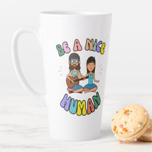 Tasse Latte Soyez Un Homme Rétro Super Hippie Vibe
