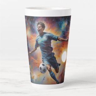 Tasse Latte Spatiale Nebula Soccer