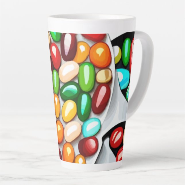 Tasse Latte Spectre de douceur : Jelly Beans in Technicolor (Angle droit)