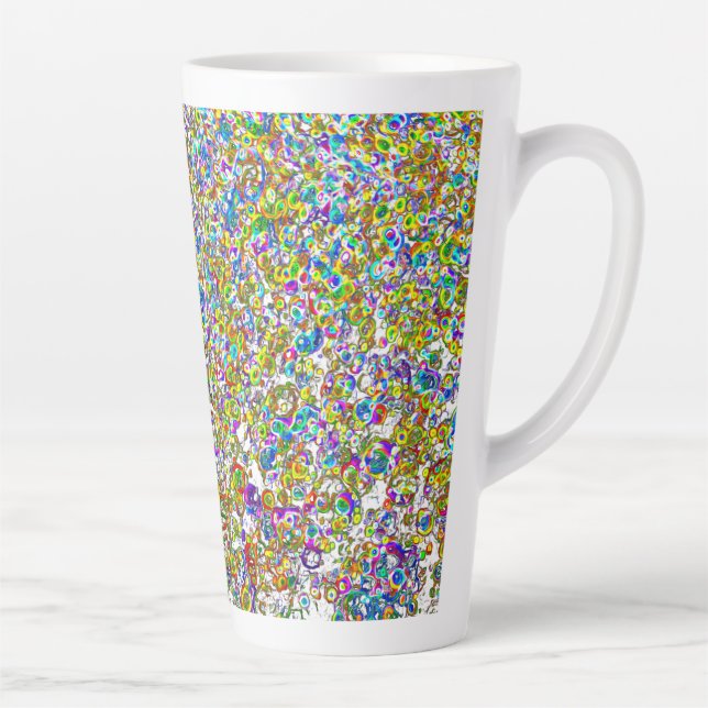 Tasse Latte Sphéroïdes Style Bio Design Orbes (Droite)
