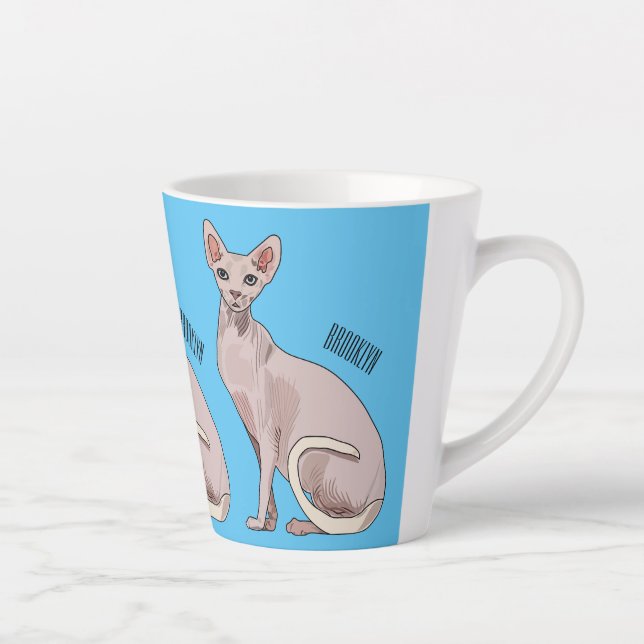 Tasse Latte Sphynx cat (Droite)
