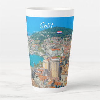 Tasse Latte Split, Croatie - Grande ville côtière