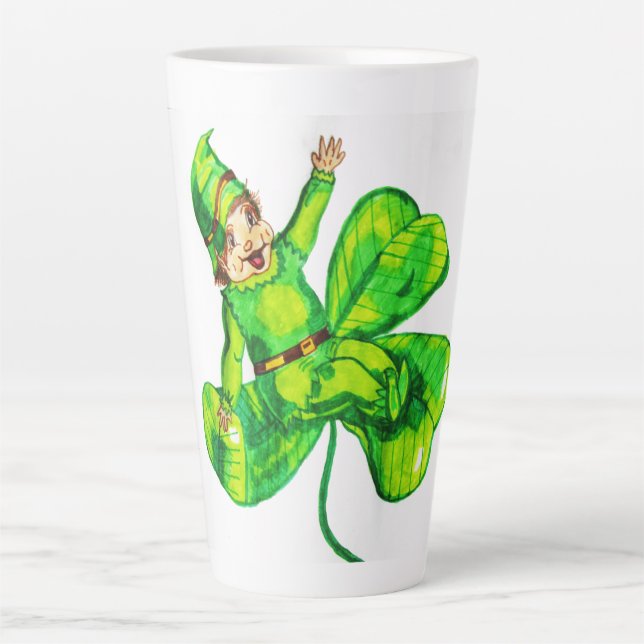 TASSE LATTE ST. LE BÉBÉ DU JOUR DE PATRICK LEPRECHAUN (Devant)