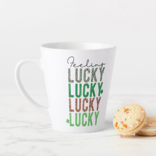 Tasse Latte St. Patrick's Day Green Vine Shamrock Irish Party
