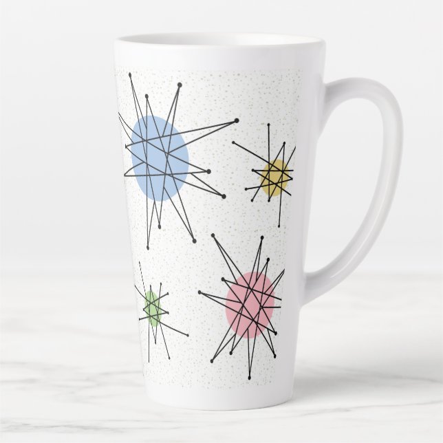 Tasse Latte Starburst franciscain du milieu du siècle 4 (Droite)
