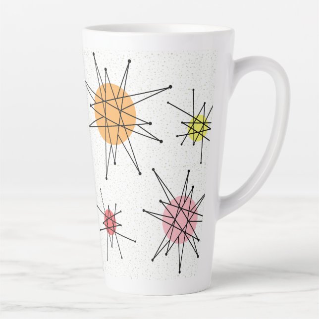 Tasse Latte Starburst franciscain du milieu du siècle 8 (Droite)