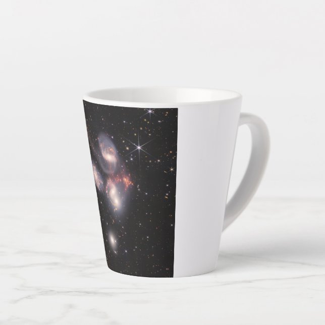 Tasse Latte Stephan's Quintet 5 Galaxies Deep Field James Webb (Angle droit)