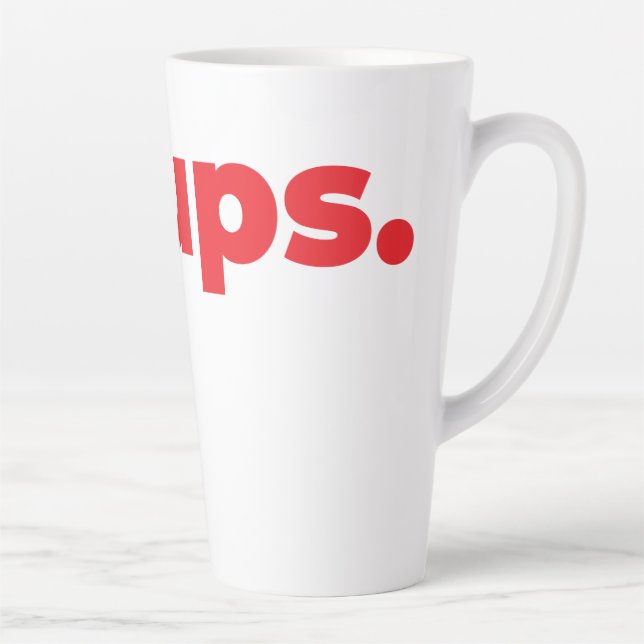 Tasse Latte Steups - Rouge (Droite)