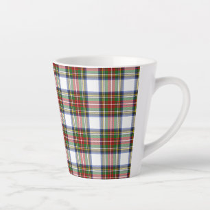 Tasse Latte Stewart Royal Robe Plaid Scottish Motif Café