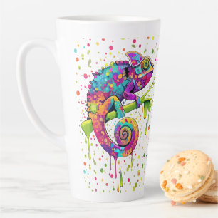 Tasse Latte Style d'aquarelle des teintures Chameleon