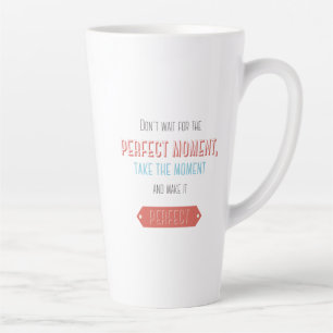 Tasse Latte Style typographique rétro motivant