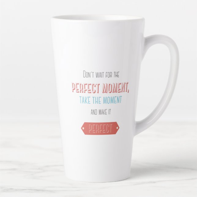 Tasse Latte Style typographique rétro motivant (Droite)