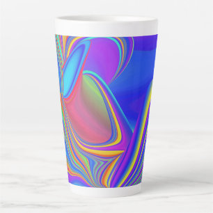 Tasse Latte Summerfeel, Rainbowart 3D Abstrait