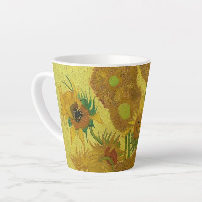 Tasse Latte Sunflowers-Vincent van Gogh Small (Angle gauche)
