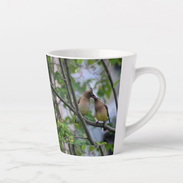 Tasse Latte Super café me rend Berry heureux (Droite)