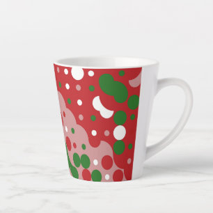 Tasse Latte Super Funky Mod Retro Motif de Noël