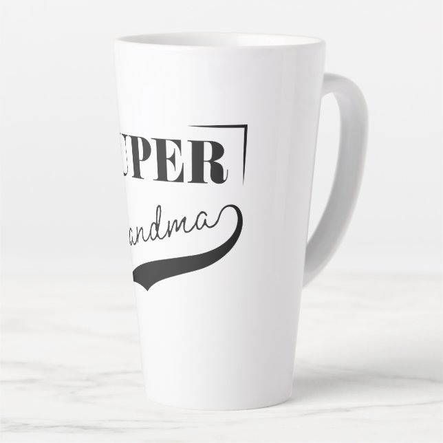 Tasse Latte Super grand-mère (Angle droit)