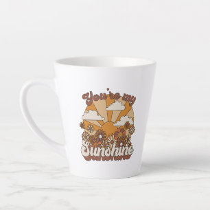 Tasse Latte Super rétro Vous êtes mon soleil