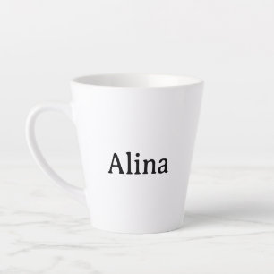 Tasse Latte supprimer le texte ajouter son propre design 12 oz