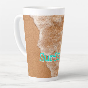 Tasse Latte Surf Beach fun, vagues, océan, aventure en plein a
