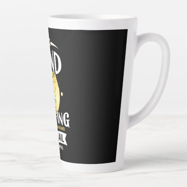 Tasse Latte Surfer La Voile Et Le Vent (Droite)
